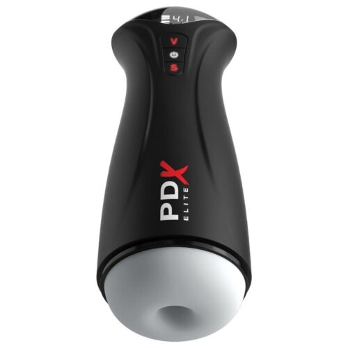Masturbator PDX ELITE FAP-GASM CLEAR z občasnim sesanjem