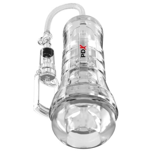 Masturbator PDX ELITE VIEWTUBE VAC XXL s črpalko
