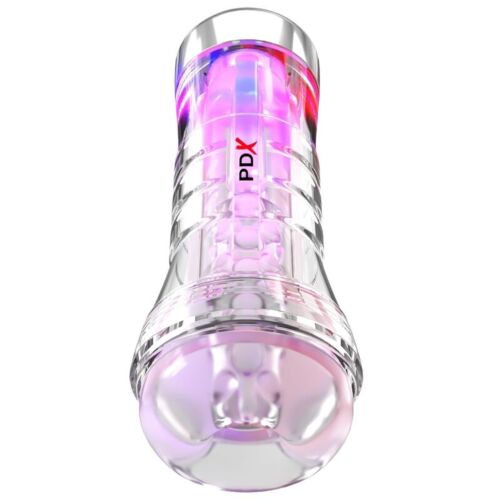 Masturbator PDX ELITE VIEWTUBE XXL z LED osvetlitvijo