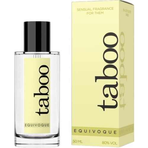 Parfum z feromoni RUF TABOO EQUIVOQUE unisex z lesenimi notami