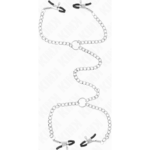 Pinze za bradavice KINK z verigami za intenzivno stimulacijo