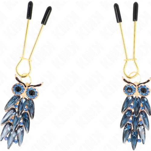 Pinče za bradavičke KINK NIPPLE GRIP z obeskom sove