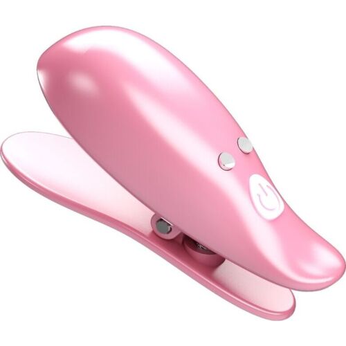 Pinze za bradavičke Pretty Love Flirtation Leaf z vibracijo