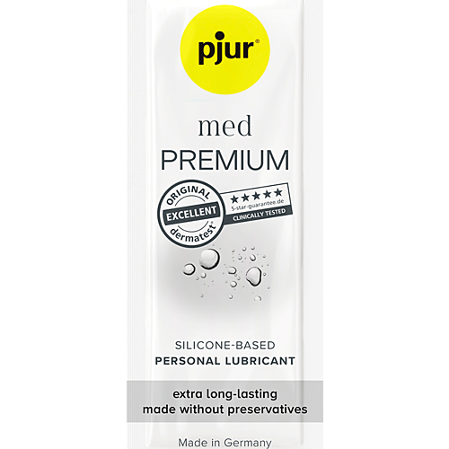 Lubrikant PJUR MED SILICONE 1.5 ML za dolgotrajno drsenje