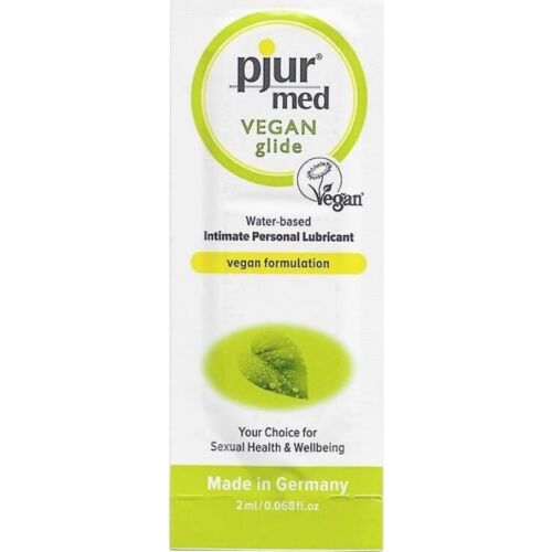 Lubrikant PJUR MED VEGAN GLIDE 2 ml | Vodna osnova