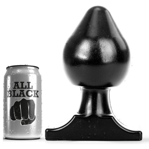 Buttplug ALL BLACK 19 cm s postopno razširitvijo