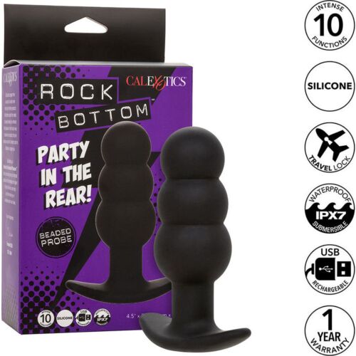 Analni čep CALEXOTICS Rock Bottom s 10 vibracijami