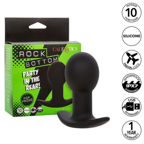 Analni čep CALEXOTICS Rock Bottom s 10 vibracijami