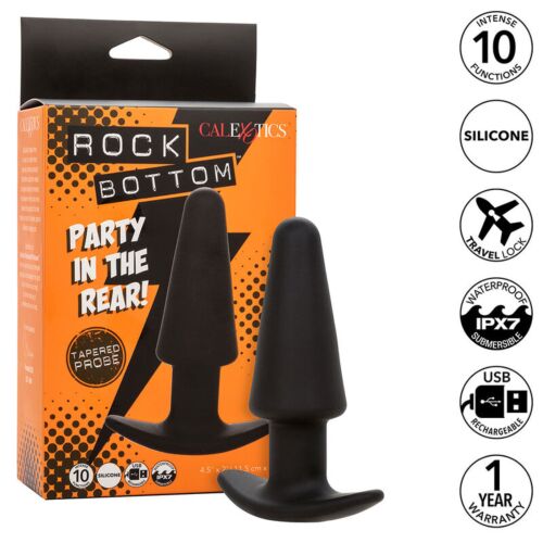 Analni plug CalExotics Rock Bottom z 10 vibracijami