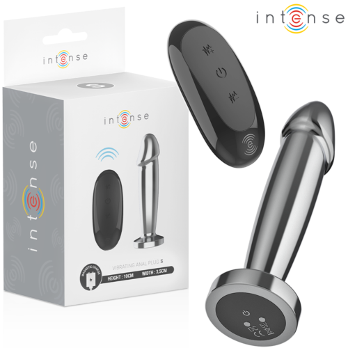 Analni plug INTENSE S z daljinskim upravljanjem in 10 vibracijami