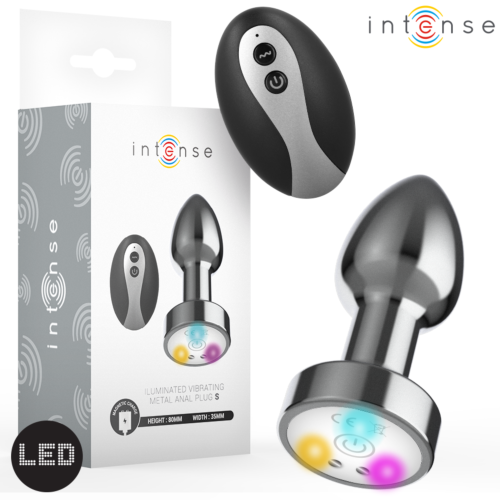Analni čep INTENSE z LED lučmi in daljinskim upravljanjem