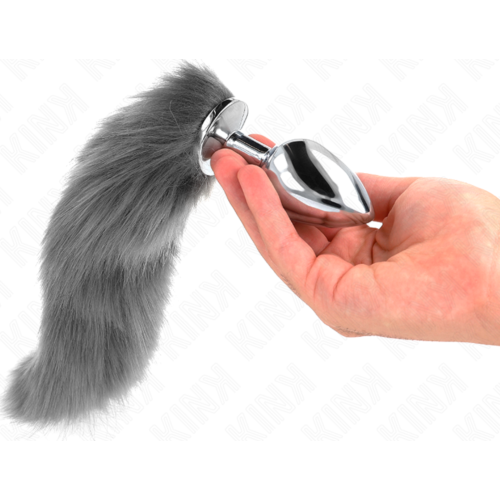 Plug Anal KINK L z umetnim repom za vizualni užitek