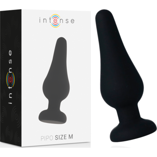 Analni čep INTENSE PIPO M črna silikon 11 cm