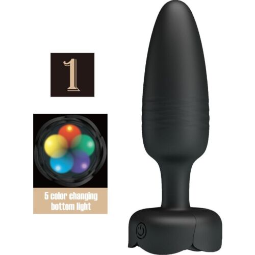 Analni plug PRETTY LOVE TARION s LED svetlobo