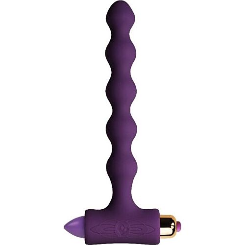 Analni plug ROCKS-OFF Petite Sensations Pearls z vibracijo