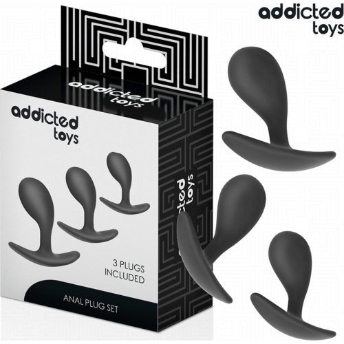Analni čepki Addicted Toys Set za postopno raziskovanje