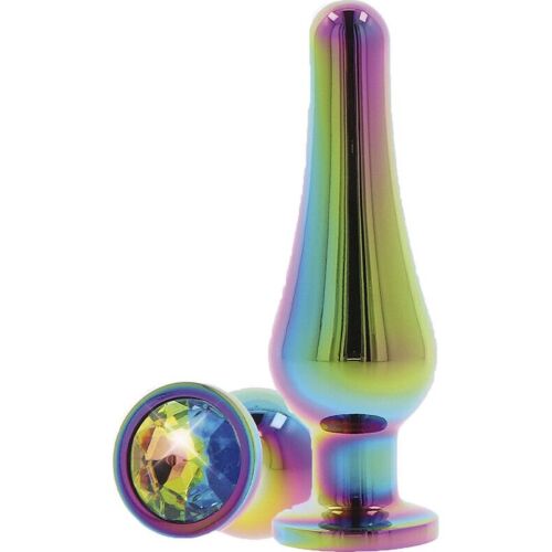 Analni plug TOYJOY Twilight Bum Bijou majhen z barvnim biserom
