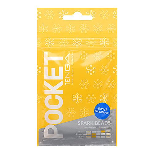 Masturbator Tenga Pocket Spark Beads s teksturami