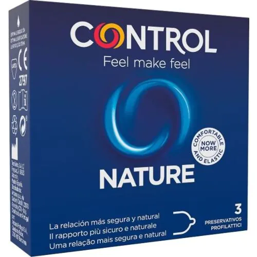 Kondomi CONTROL 3 kosi z lubrikantom