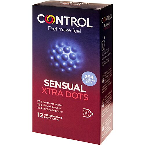 Kondomi CONTROL XTRA DOTS 12 kos z 264 točkami