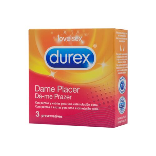 Prezo DUREX Dame Placer z reliefom in točkami