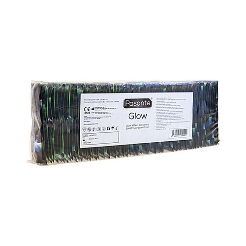 Kondomi Pasante Glow 144 enot s svetlobnim učinkom
