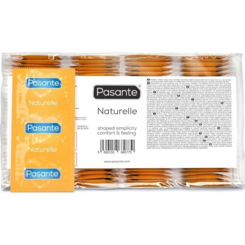 Kondomi Pasante Naturelle 144 enot s koničasto obliko