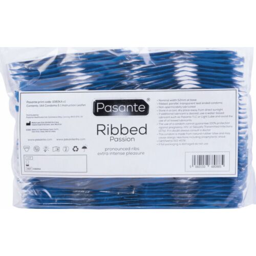 Kondomi Pasante Ribbed Passion z dodatno stimulacijo