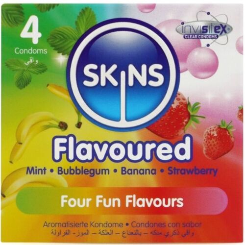 Kondomi SKINS MULTI FLAVORS 4-pak