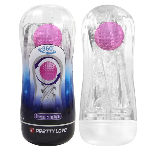 Masturbator PRETTY LOVE 360º s teksturirano notranjostjo