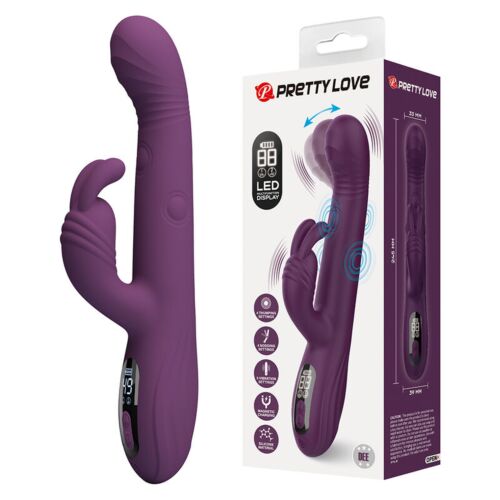 Pretty Love Dee: Večfunkcijski zajčji vibrator v vijolični