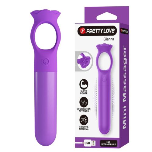 PRETTY LOVE Giana mini vibrator z obročem