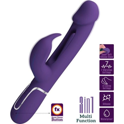 Vibrator Pretty Love Kampas z jezičkom
