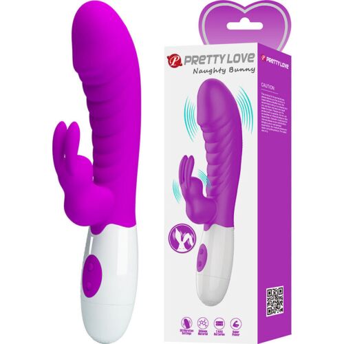 Vibrator Pretty Love Naughty Bunny z dvojno stimulacijo