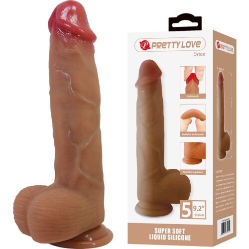Dildo Pretty Love Orton z močnim sesalnim sistemom 23.5 cm