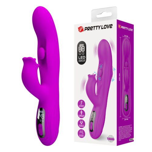 Vibrátor HIGH TECH Pretty Love Yalanda z LED zaslonom