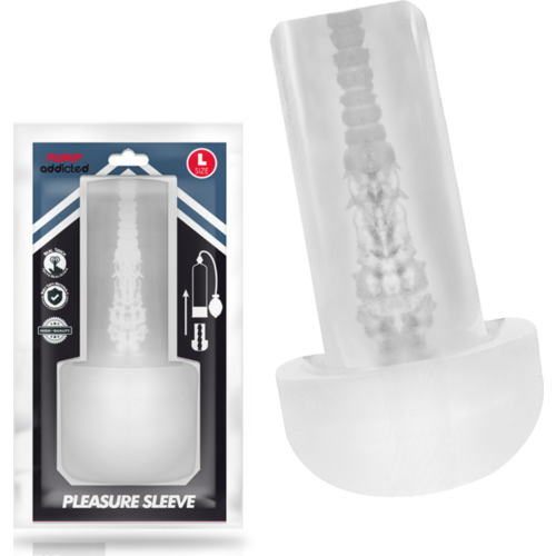 Masturbator PUMP ADDICTED Pleasure Sleeve L z učinom sesanja