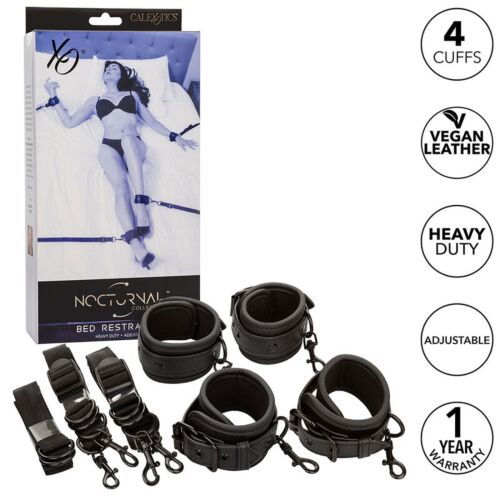 Set Bondage CALEXOTICS Nocturnal z prilagodljivimi lisicami