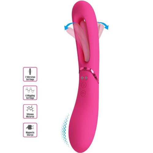 Lexie G-Punkt vibrator z 7 vibracijami v roza barvi