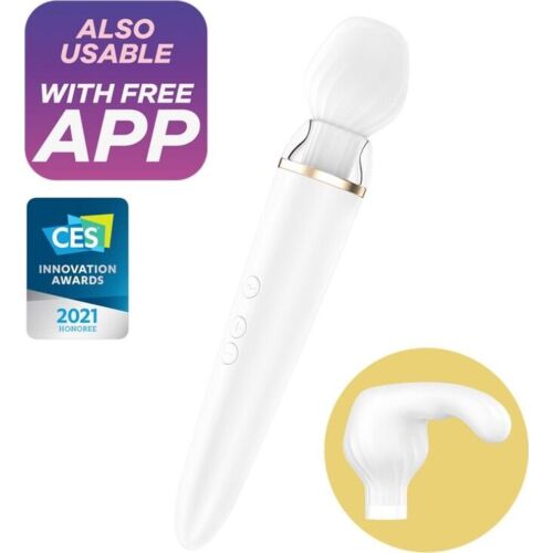 Vibrator Satisfyer Double Wand-er z nadzorom aplikacije