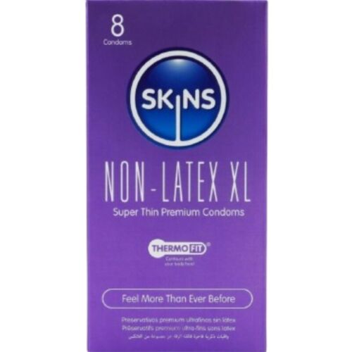 Kondomi SKINS brez lateksa XL 4 pakiranje
