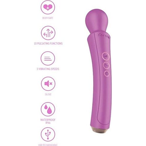 Vibrator XOCOON The Curved Wand z močnimi vibracijami