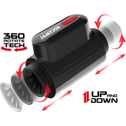 Masturbator JAMYJOB Vortex z rotacijo in potiskom