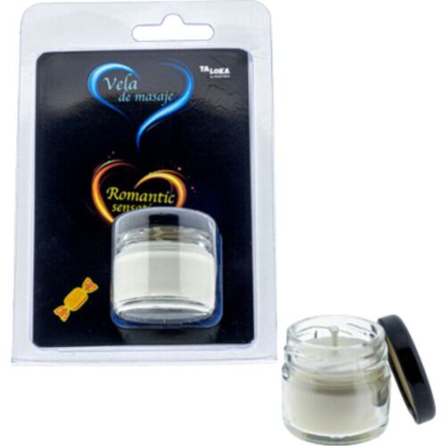 Sveča za masažo Taloka karamelo z vlažilnim oljem