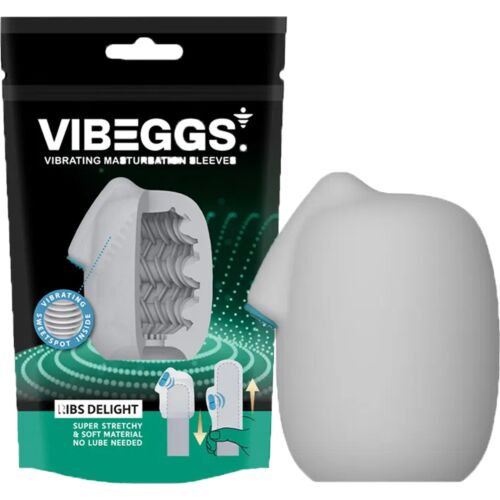 Masturbator Vibeggs Rib Delight z vibracijo