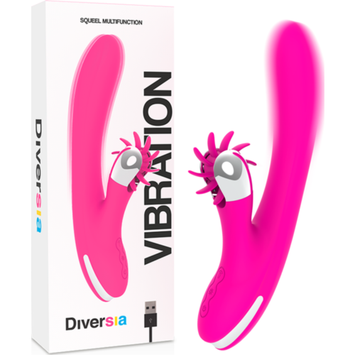 Vibrator DIVERSIA Bunny 24 cm s močno vibracijo