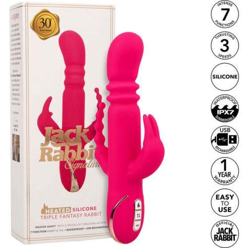 Vibrator CALEXOTICS Jack Fantasy s trojnim segrevanjem