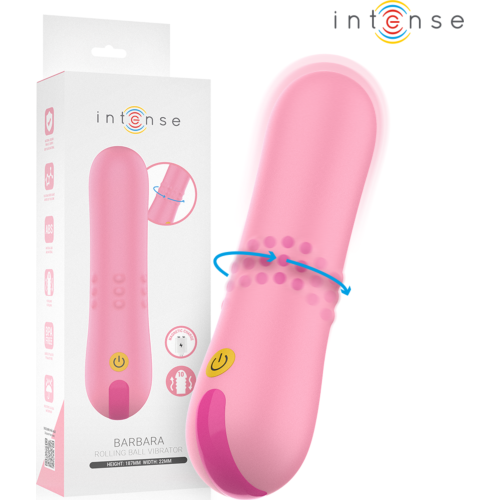 Vibrator Intense Barbara z vrtečimi biseri in vibracijami