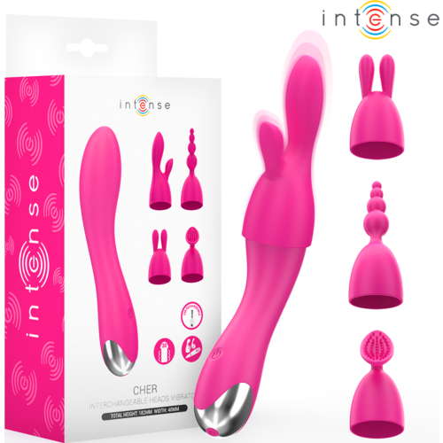Vibrator Intense Fun Cher s zamenljivimi glavami