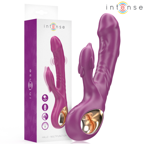 Vibrator INTENSE HALLE z delfinsko stimulacijsko jezičko
